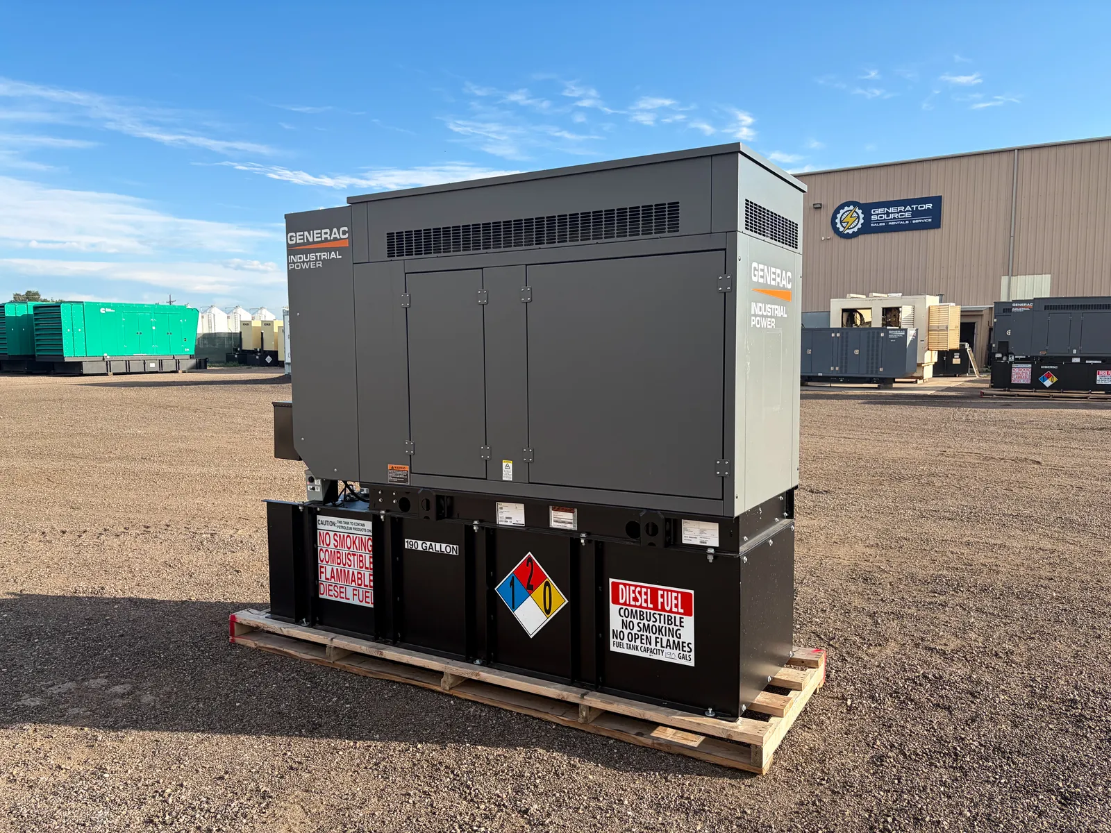 1 30kw generac industrial generator unit 093715 exterior