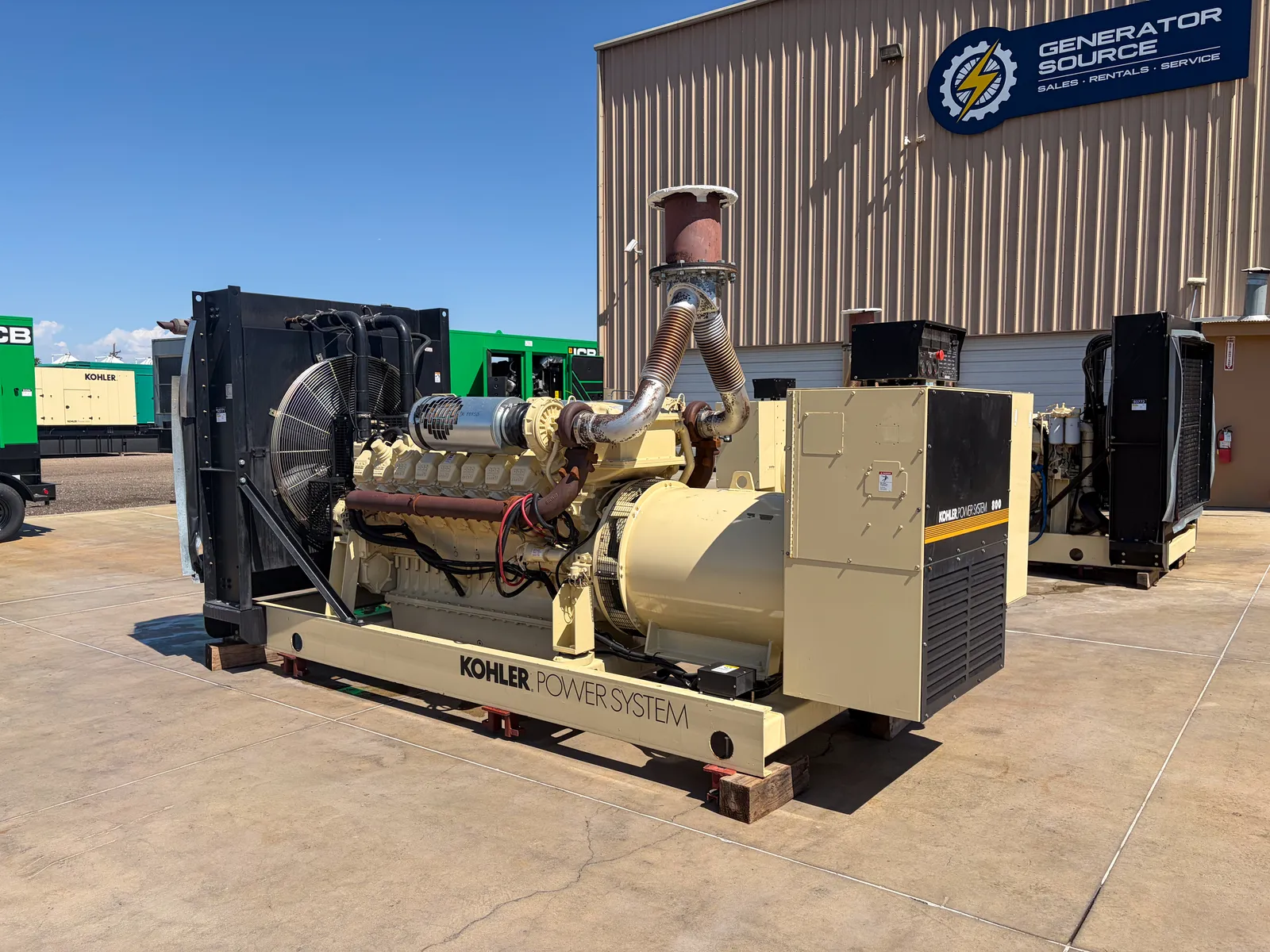 1 750kw kohler industrial generator unit 093771 exterior