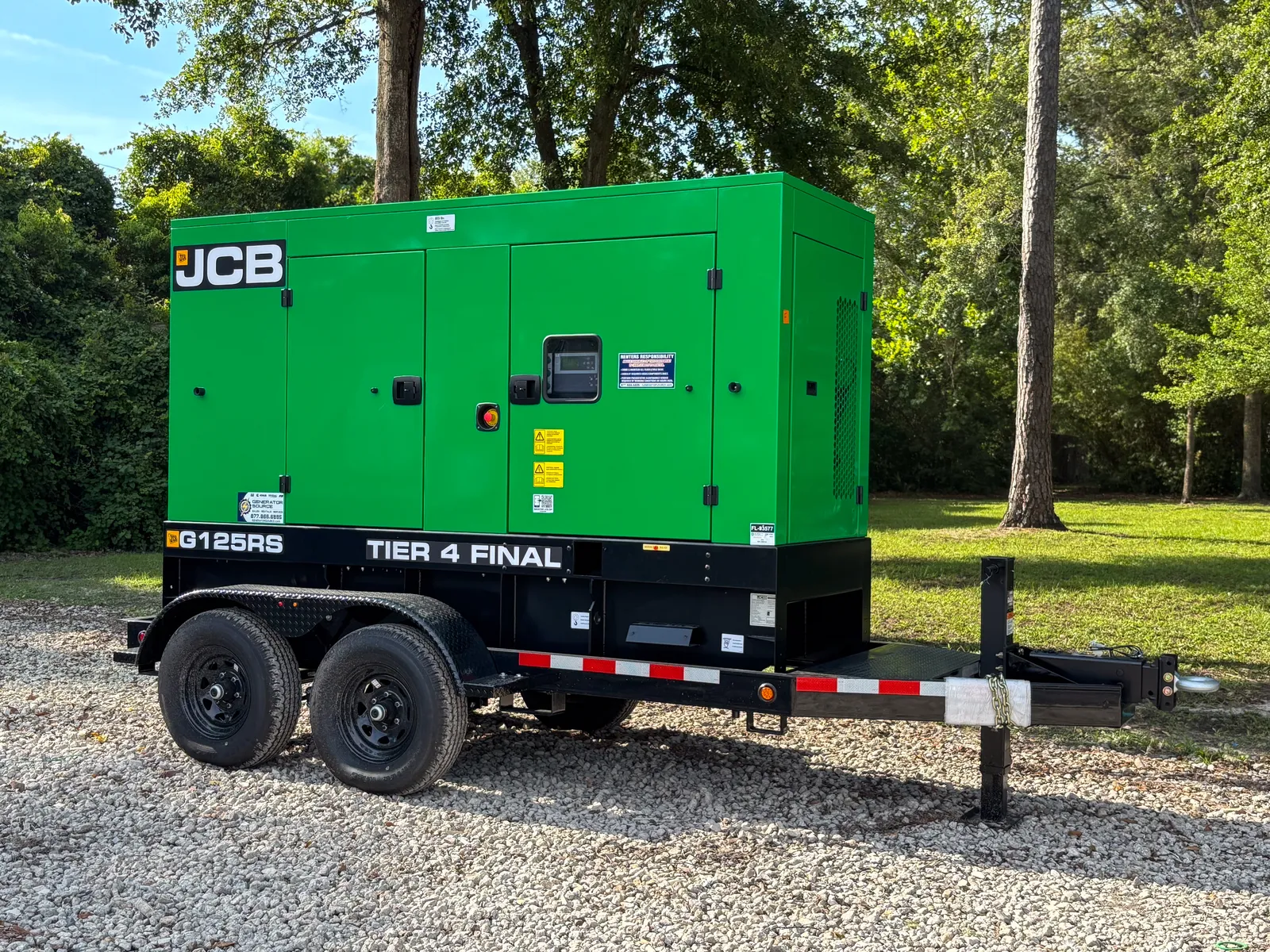 2 100kw jcb industrial generator unit 093573 exterior