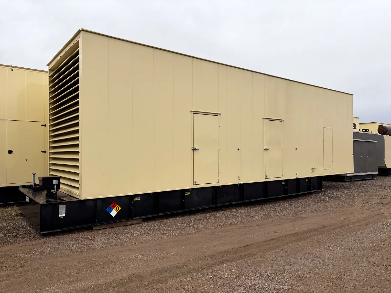 2 1600kw kohler industrial generator unit 093436 exterior