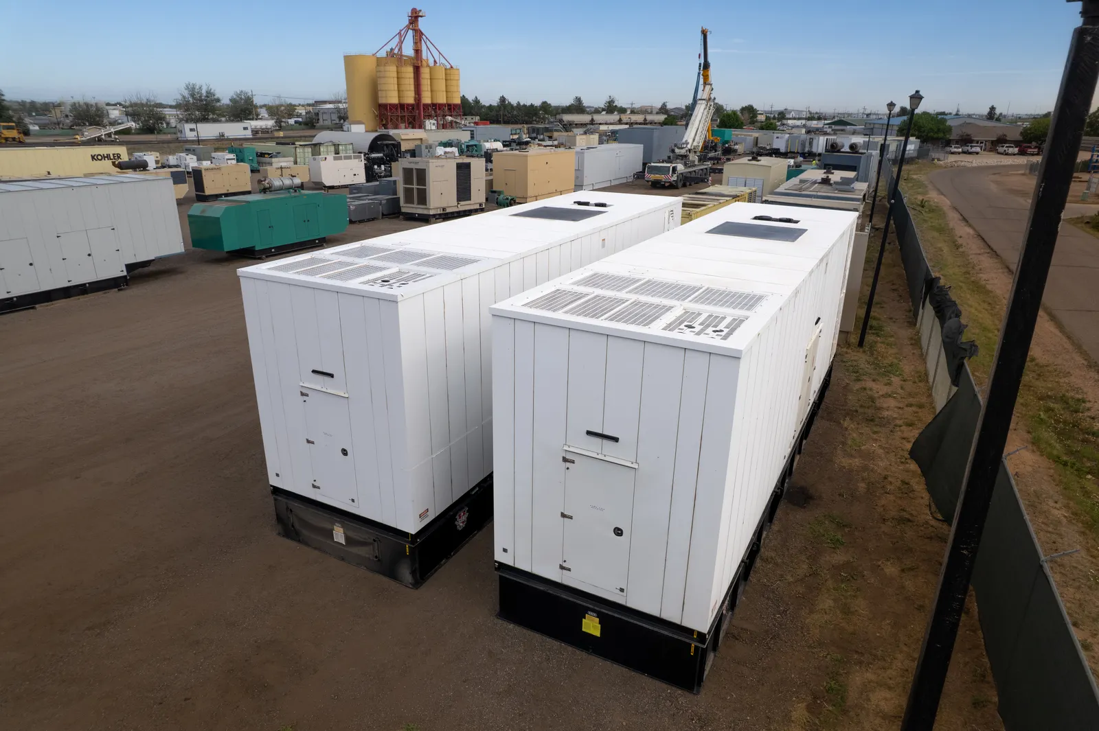 2 2500kw cummins industrial generator unit 093542 exterior