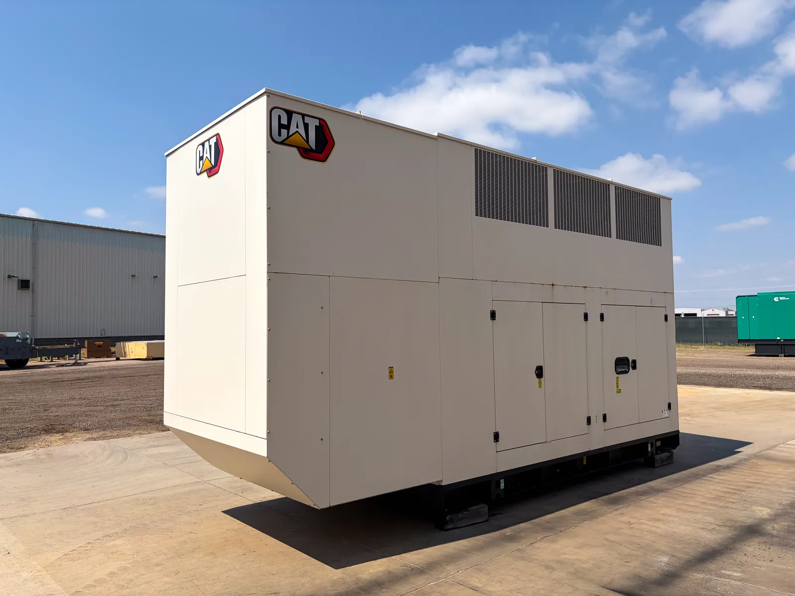 2 450kw caterpillar industrial generator unit 093657 exterior