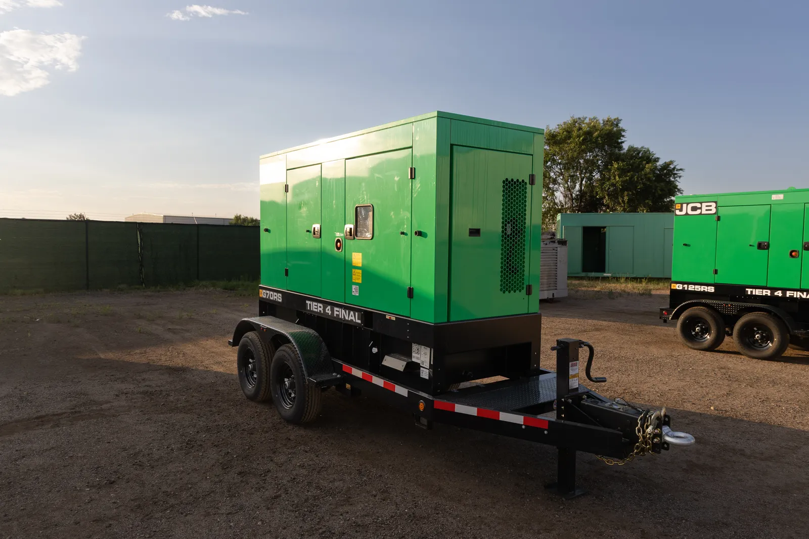 2 56kw jcb industrial generator unit 093570 exterior