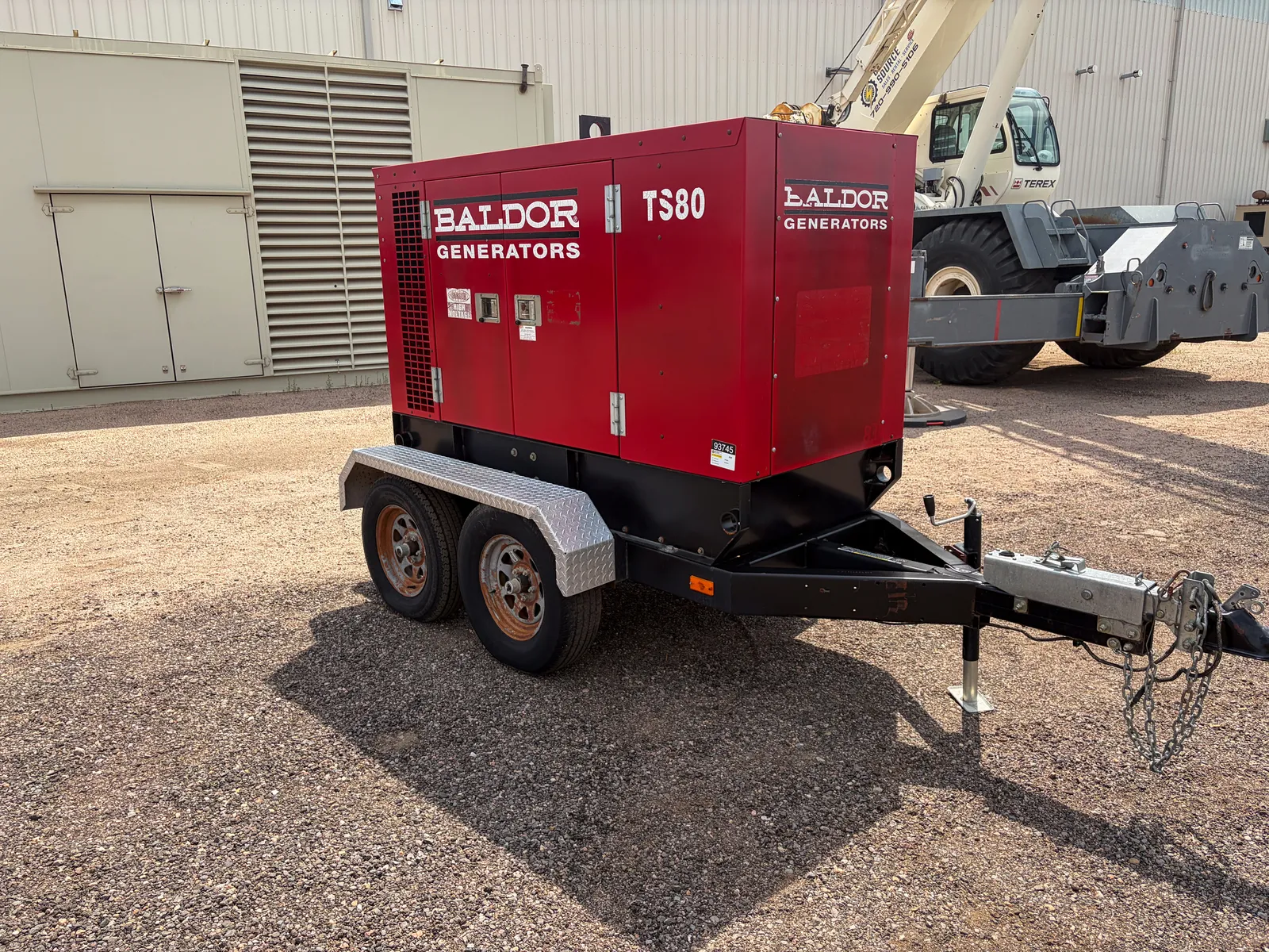 2 65kw baldor industrial generator unit 093745 exterior