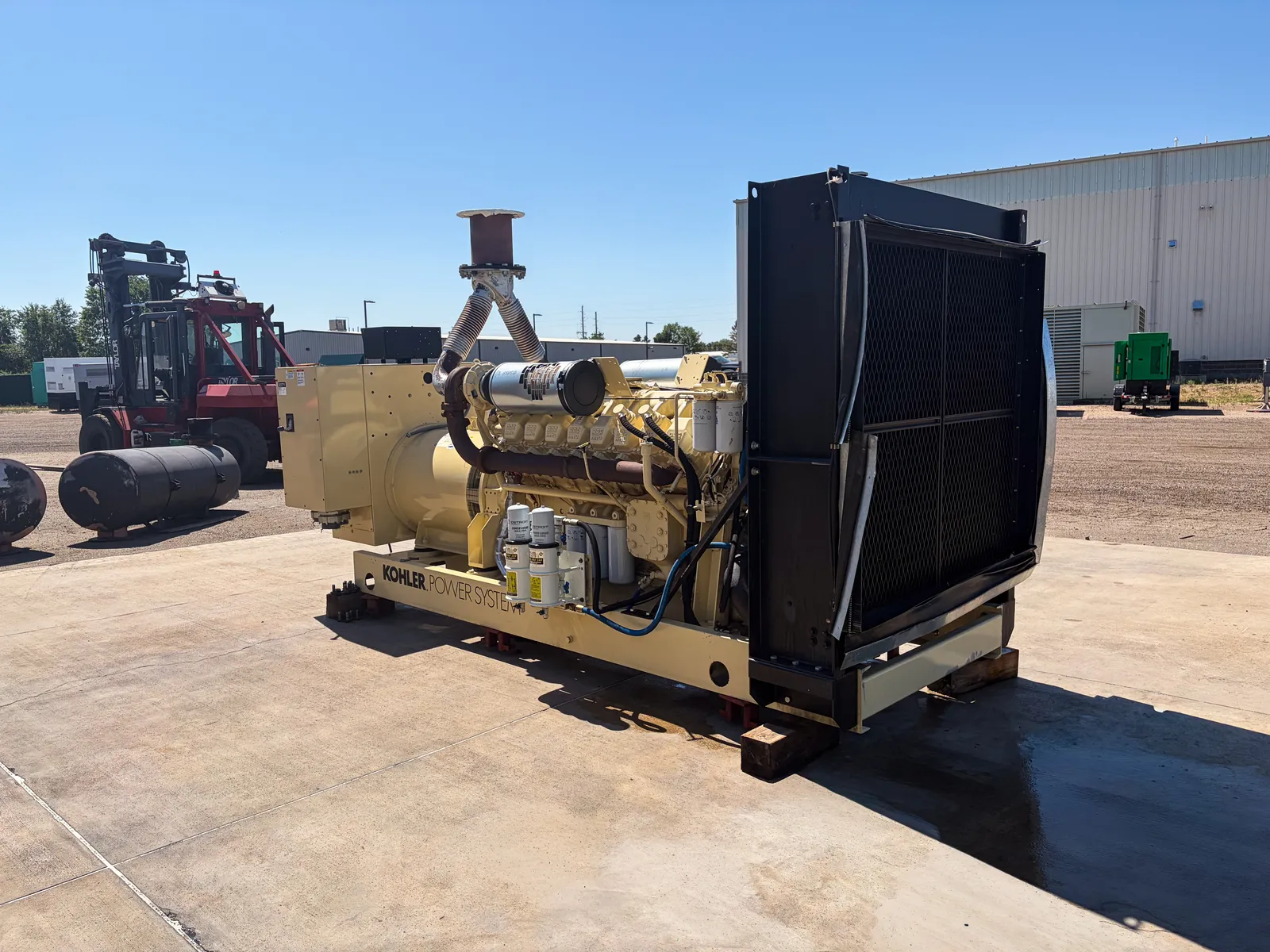 2 750kw kohler industrial generator unit 093771 exterior
