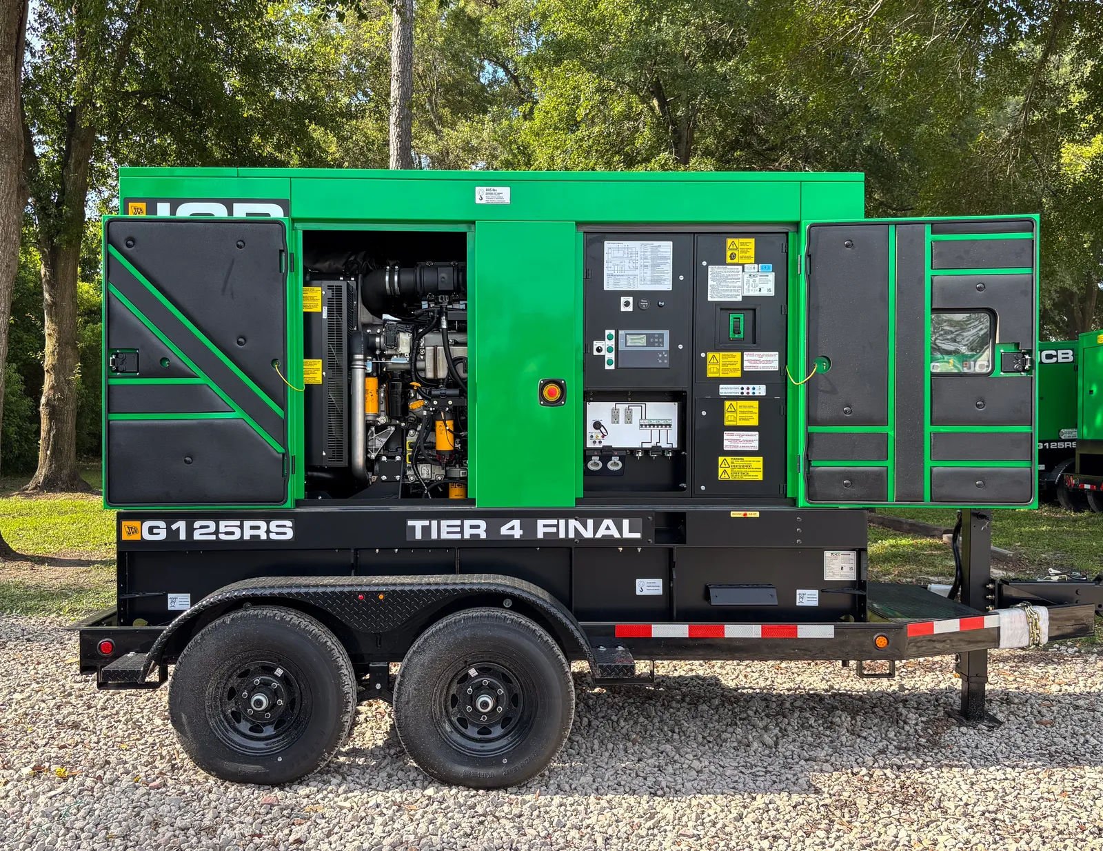 3 100kw jcb industrial generator unit 093573 engine