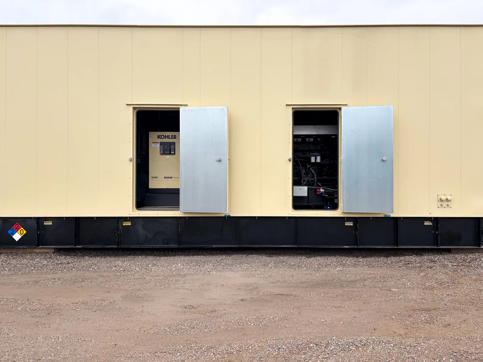 3 1600kw kohler industrial generator unit 093436 engine