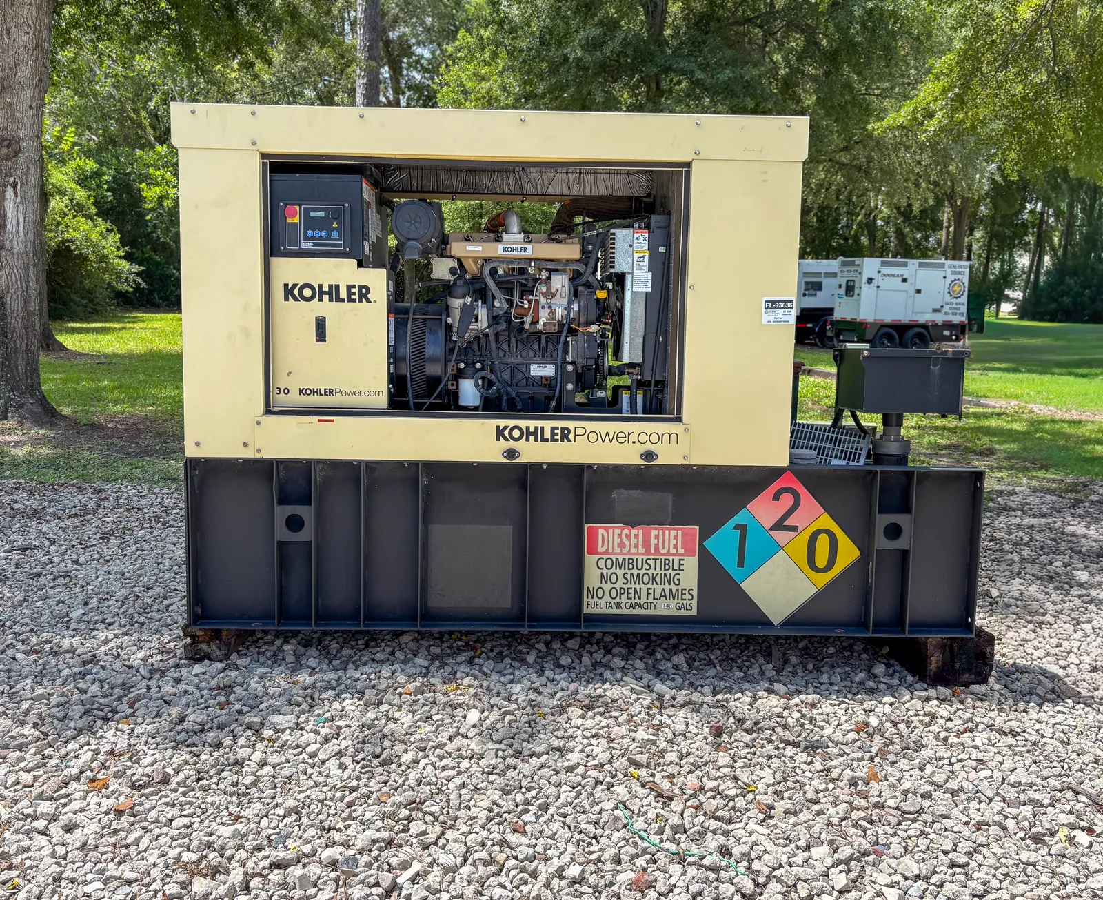 3 31kw kohler industrial generator unit 093636 engine