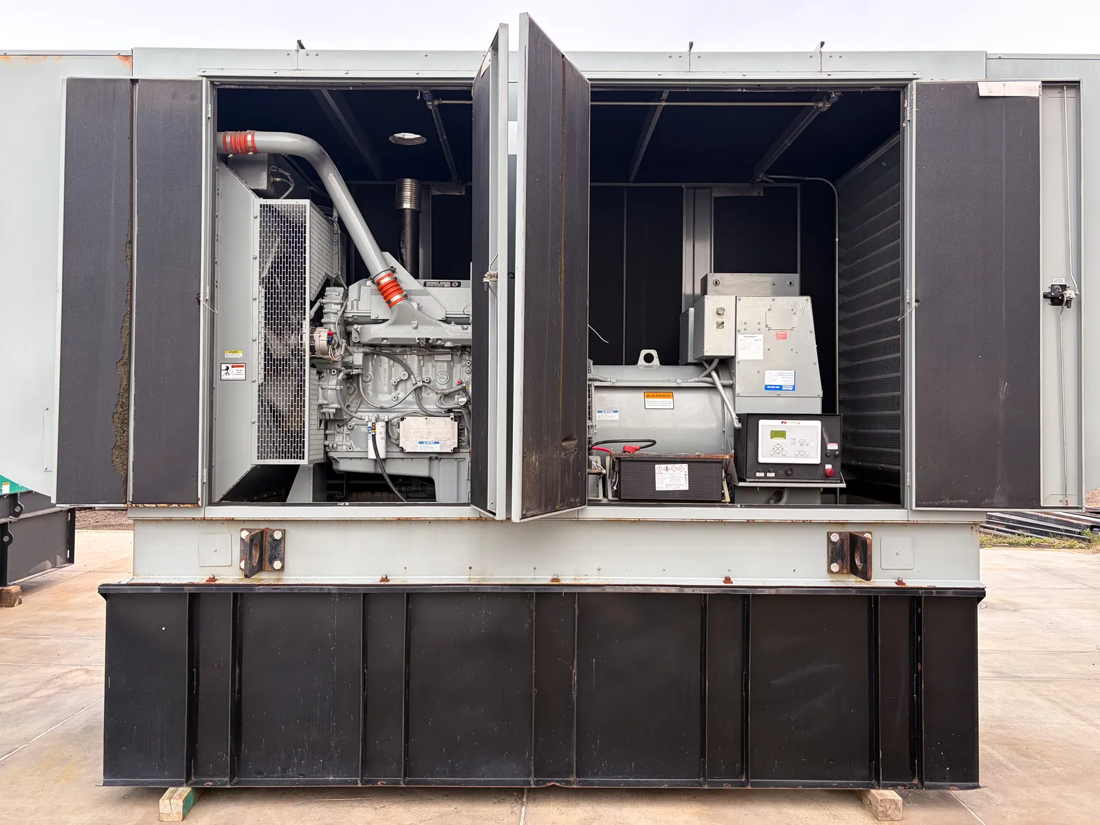 3 500kw mtu industrial generator unit 093563 engine