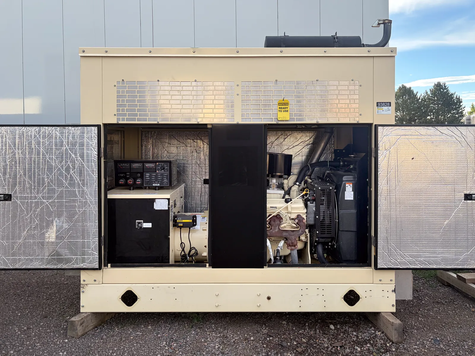 3 54kw kohler industrial generator unit 093828 engine