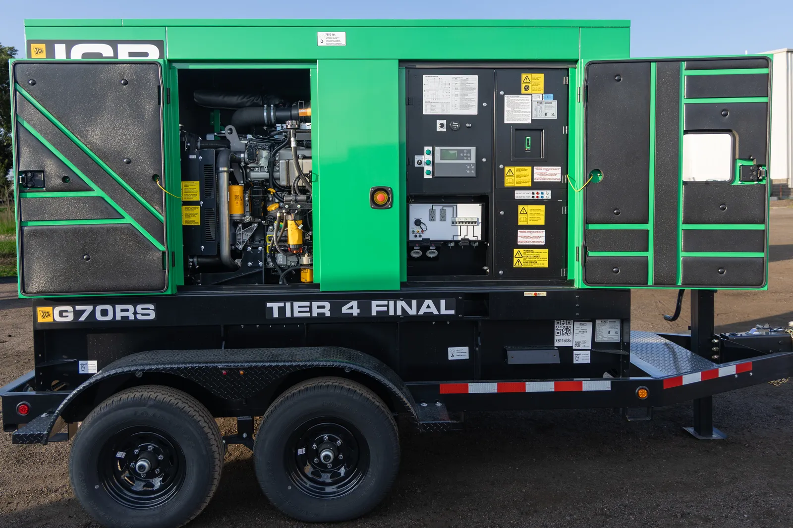 3 56kw jcb industrial generator unit 093589 engine