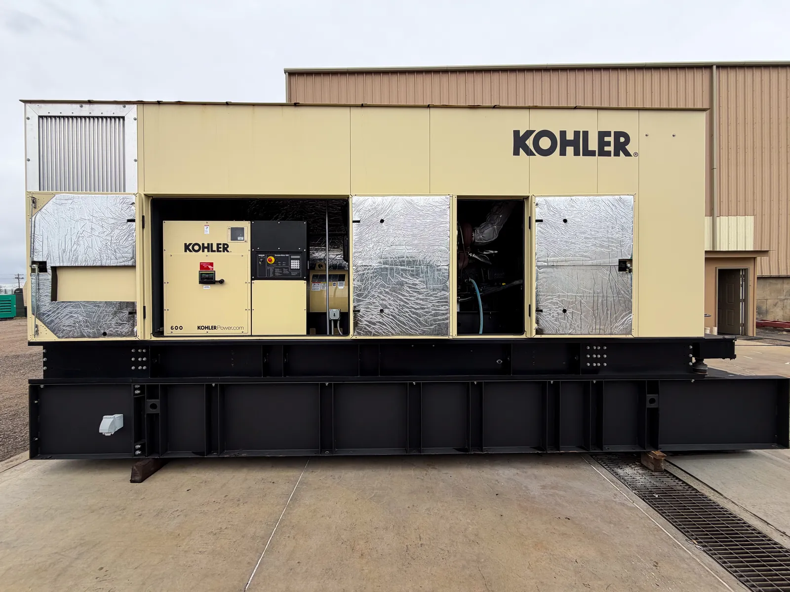 3 600kw kohler industrial generator unit 093384 engine