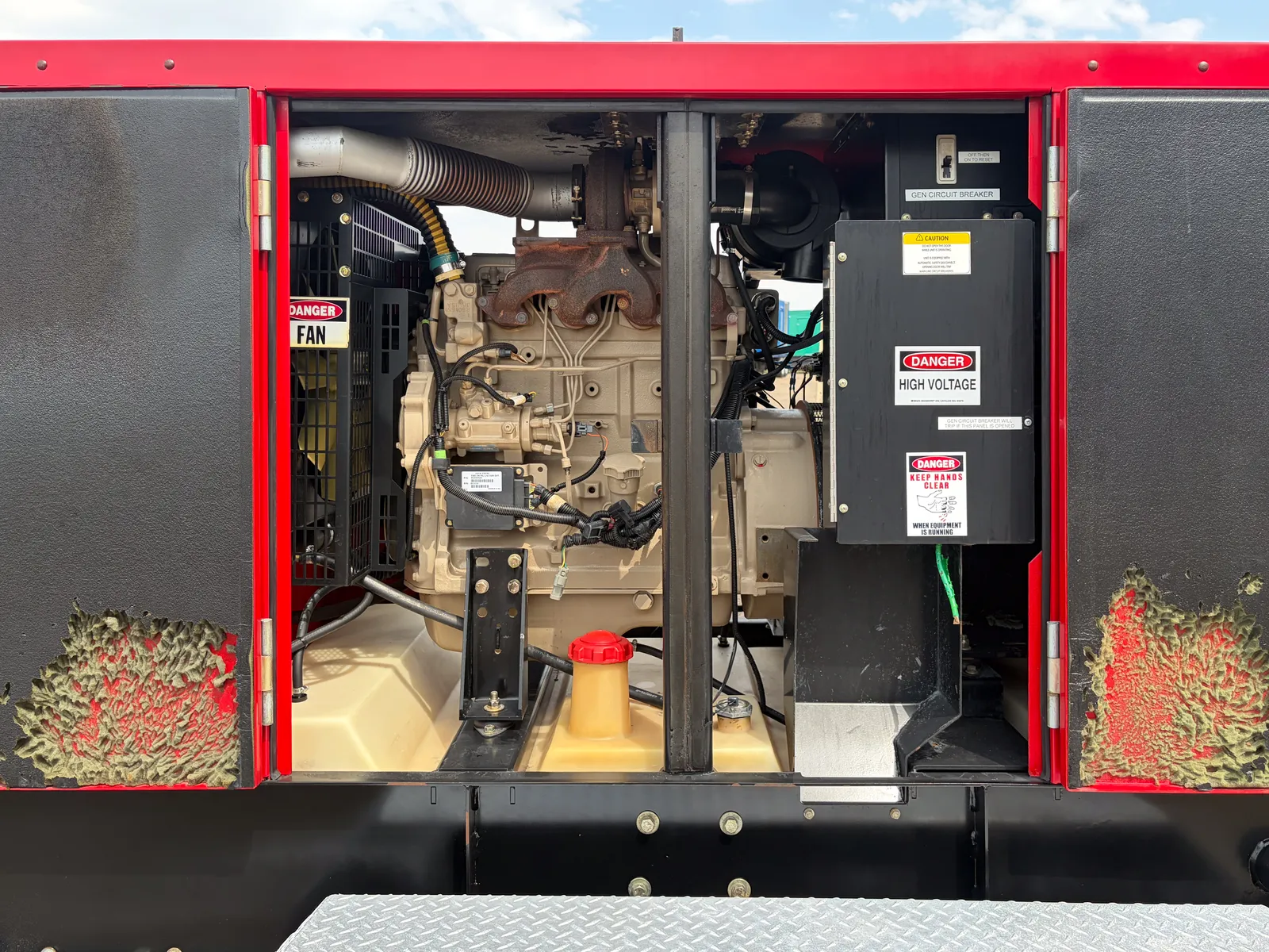3 65kw baldor industrial generator unit 093745 engine