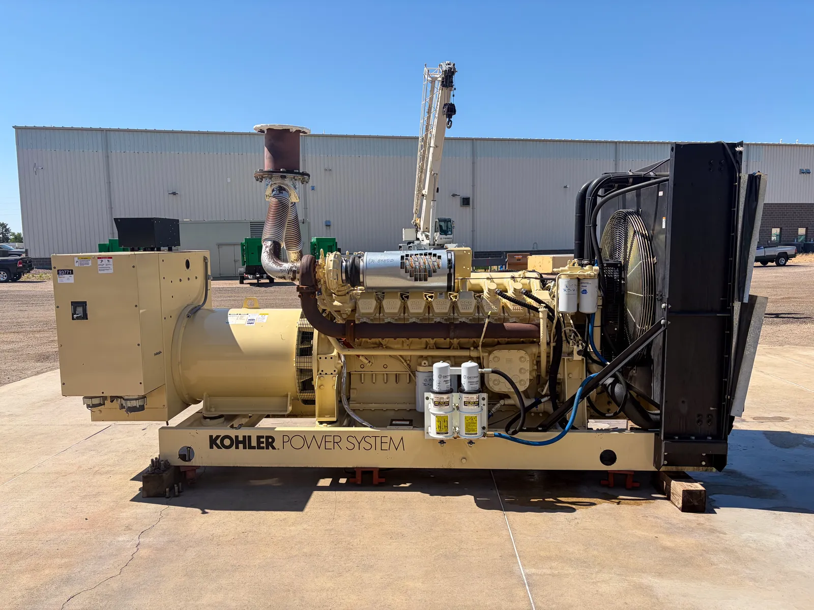 3 750kw kohler industrial generator unit 093771 engine
