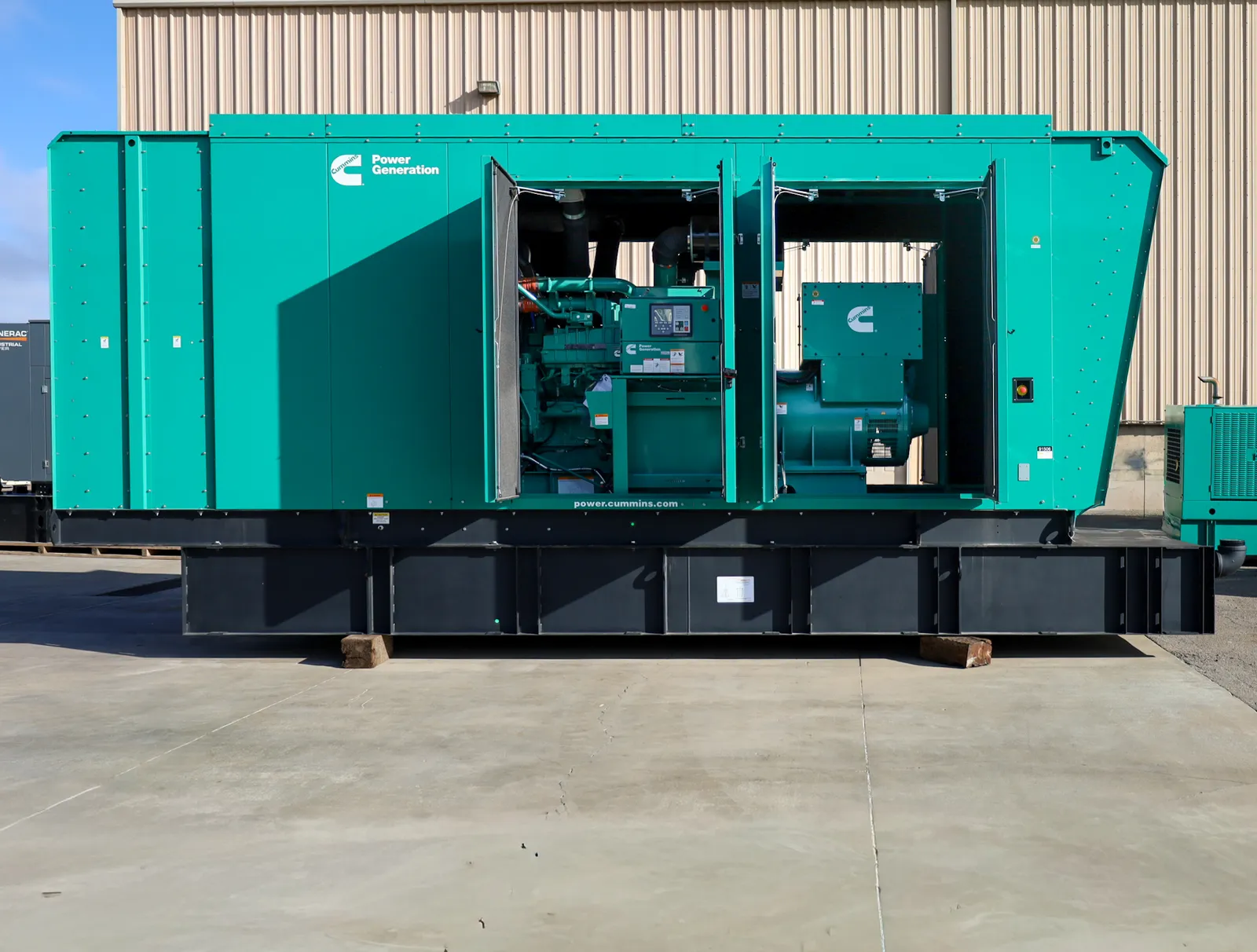 3 800kw cummins industrial generator unit 091502 engine