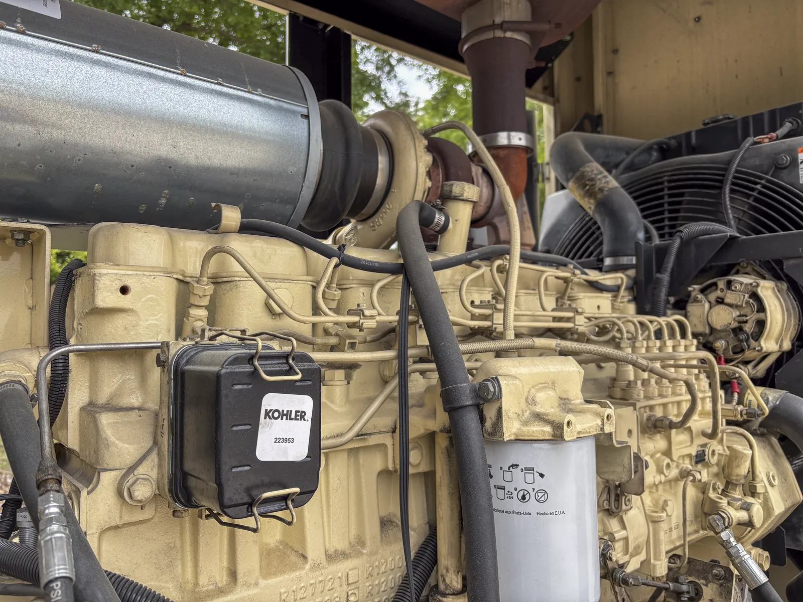 4 180kw kohler industrial generator unit 093389 engine