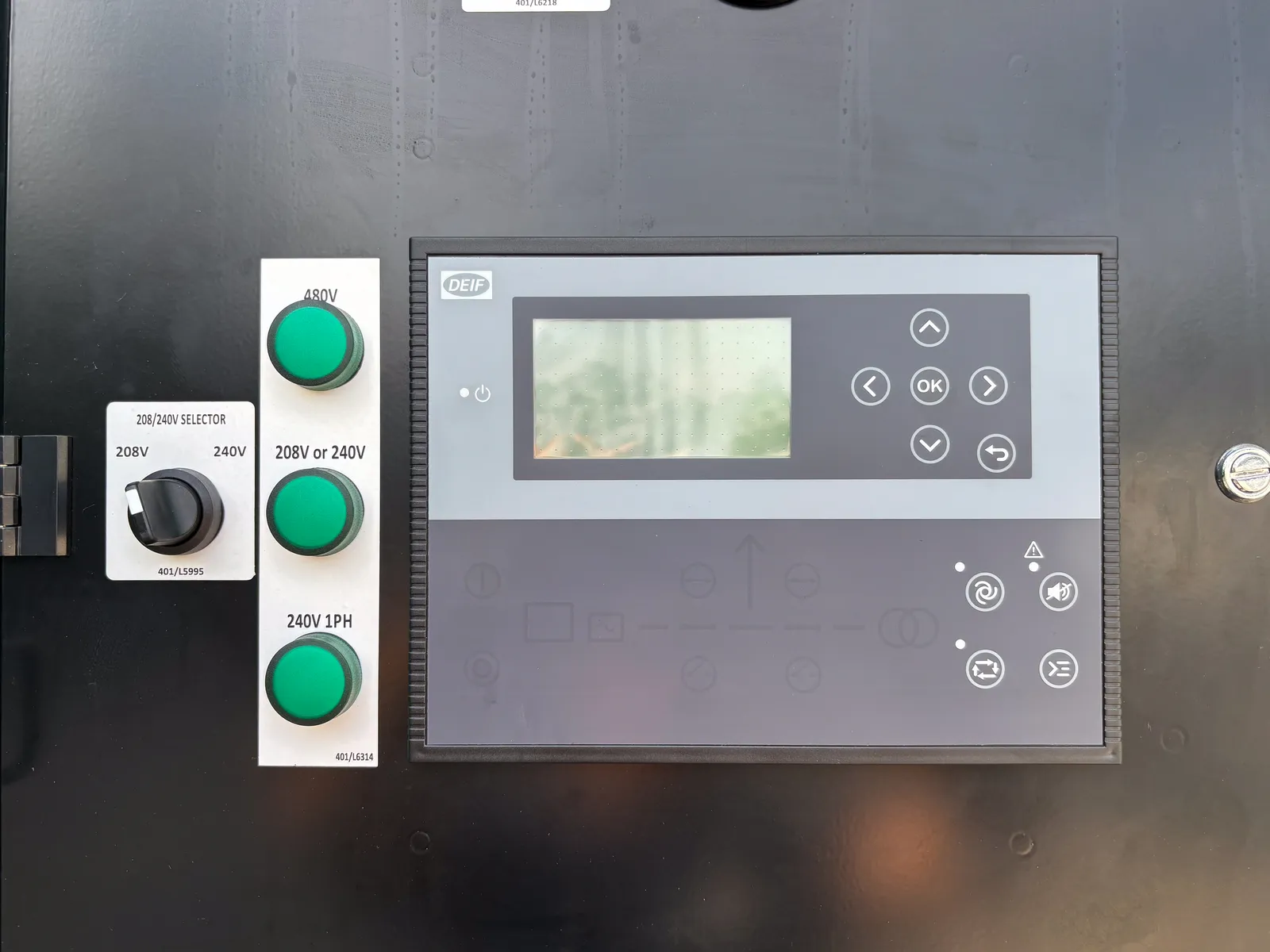 5 100kw jcb industrial generator unit 093573 control panel