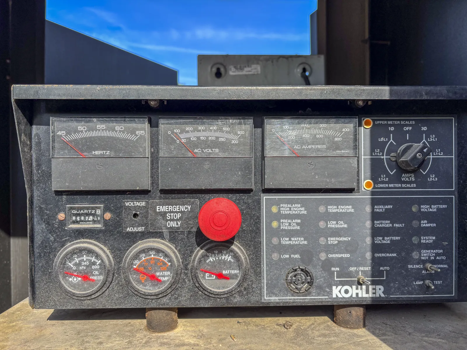 5 180kw kohler industrial generator unit 093389 control panel