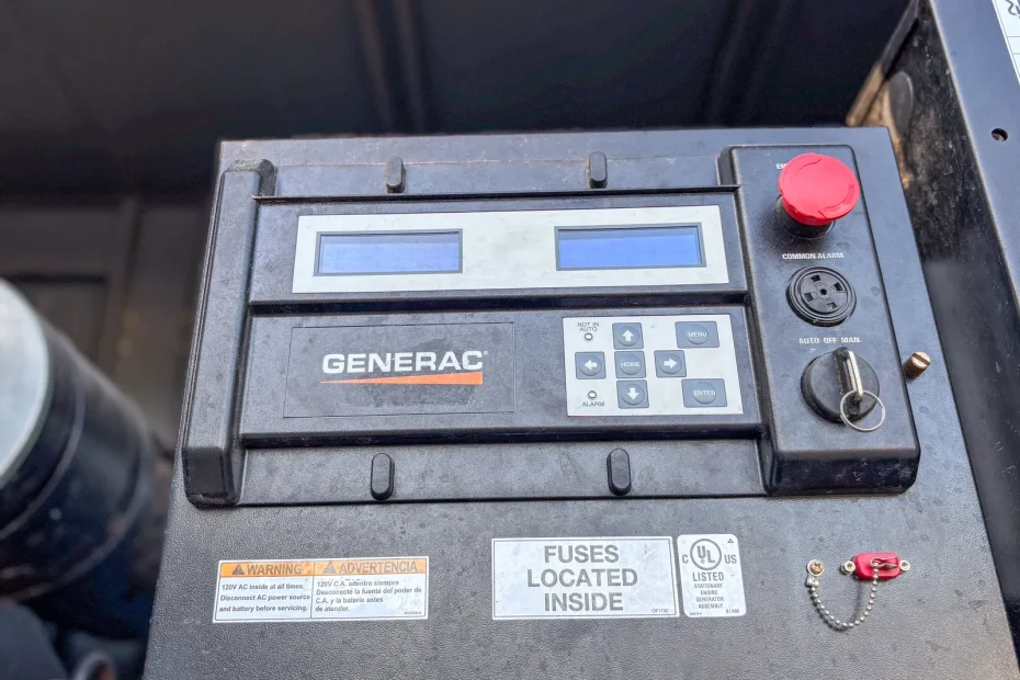 5 275kw generac industrial generator unit 093734 control panel