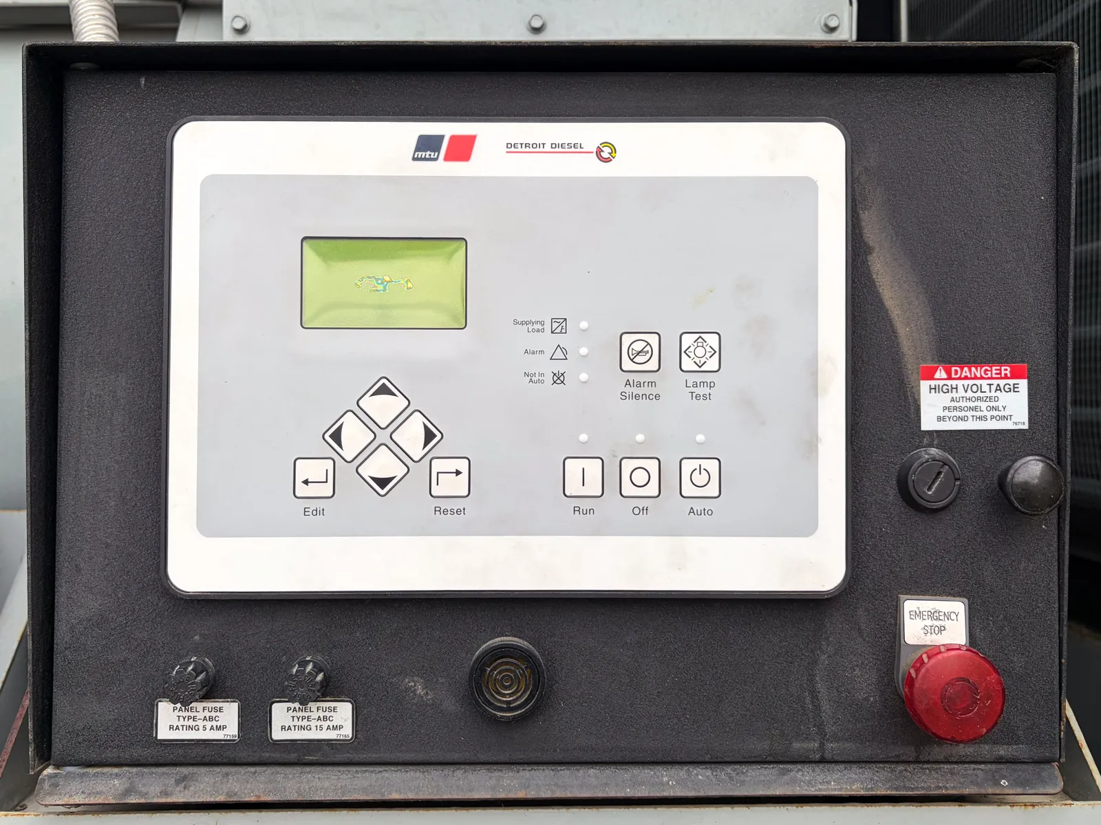 5 500kw mtu industrial generator unit 093563 control panel