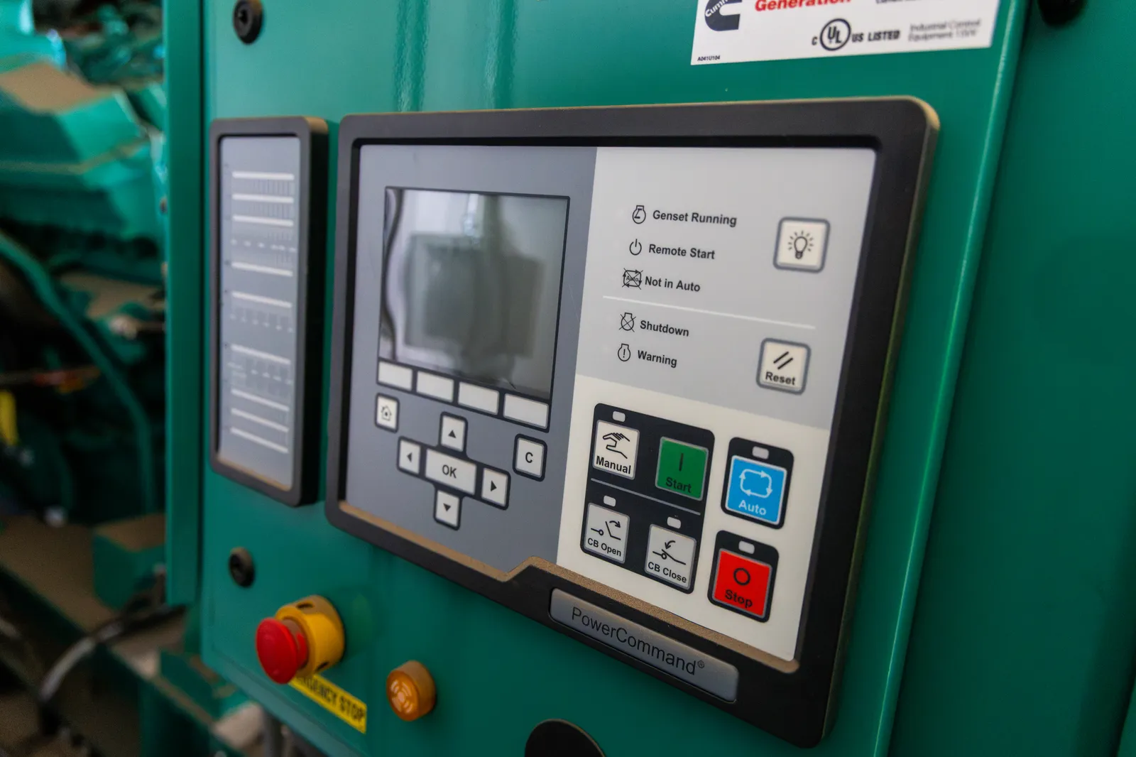 6 2500kw cummins industrial generator unit 093542 data tag