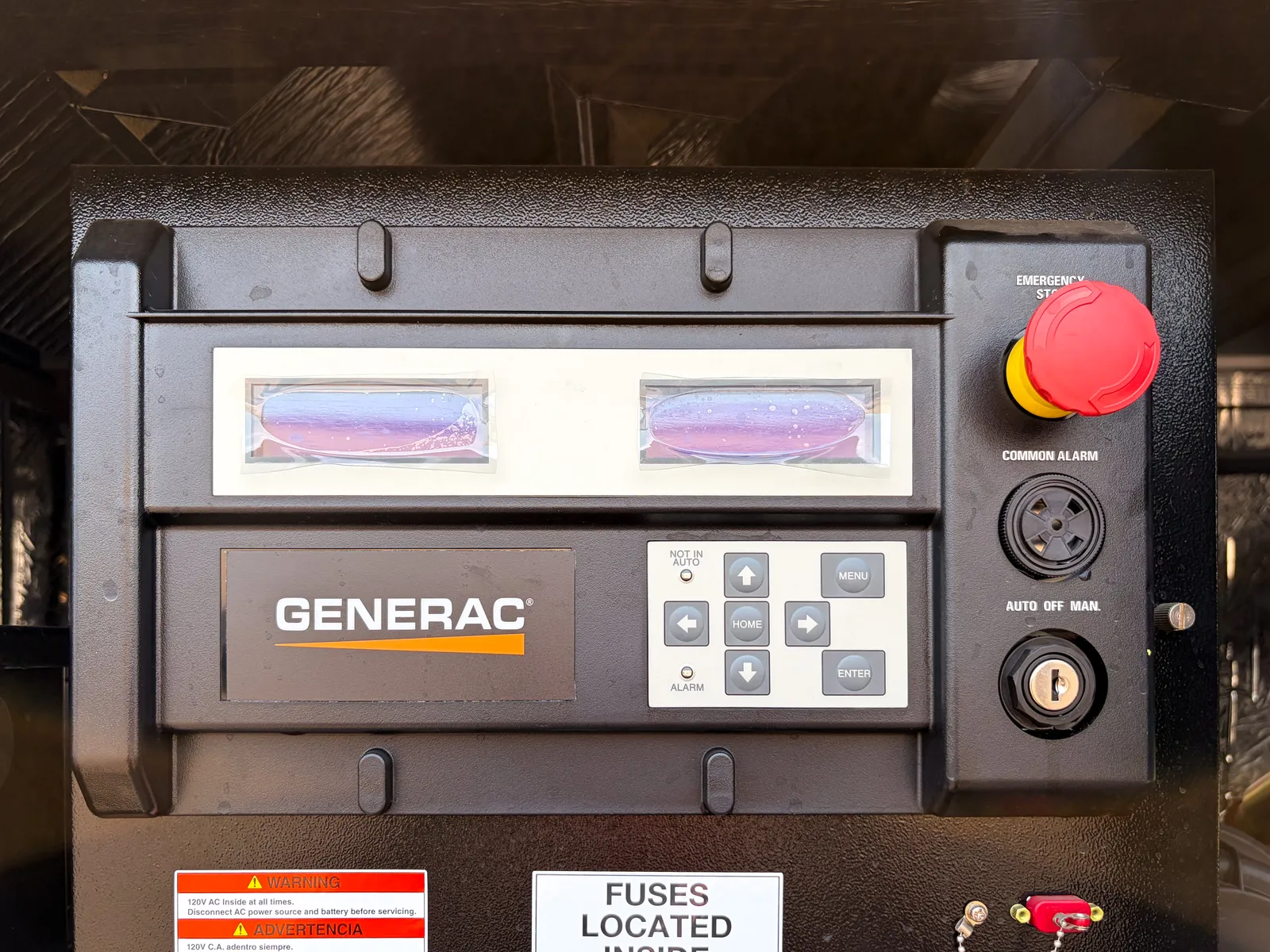 6 30kw generac industrial generator unit 093710 data tag