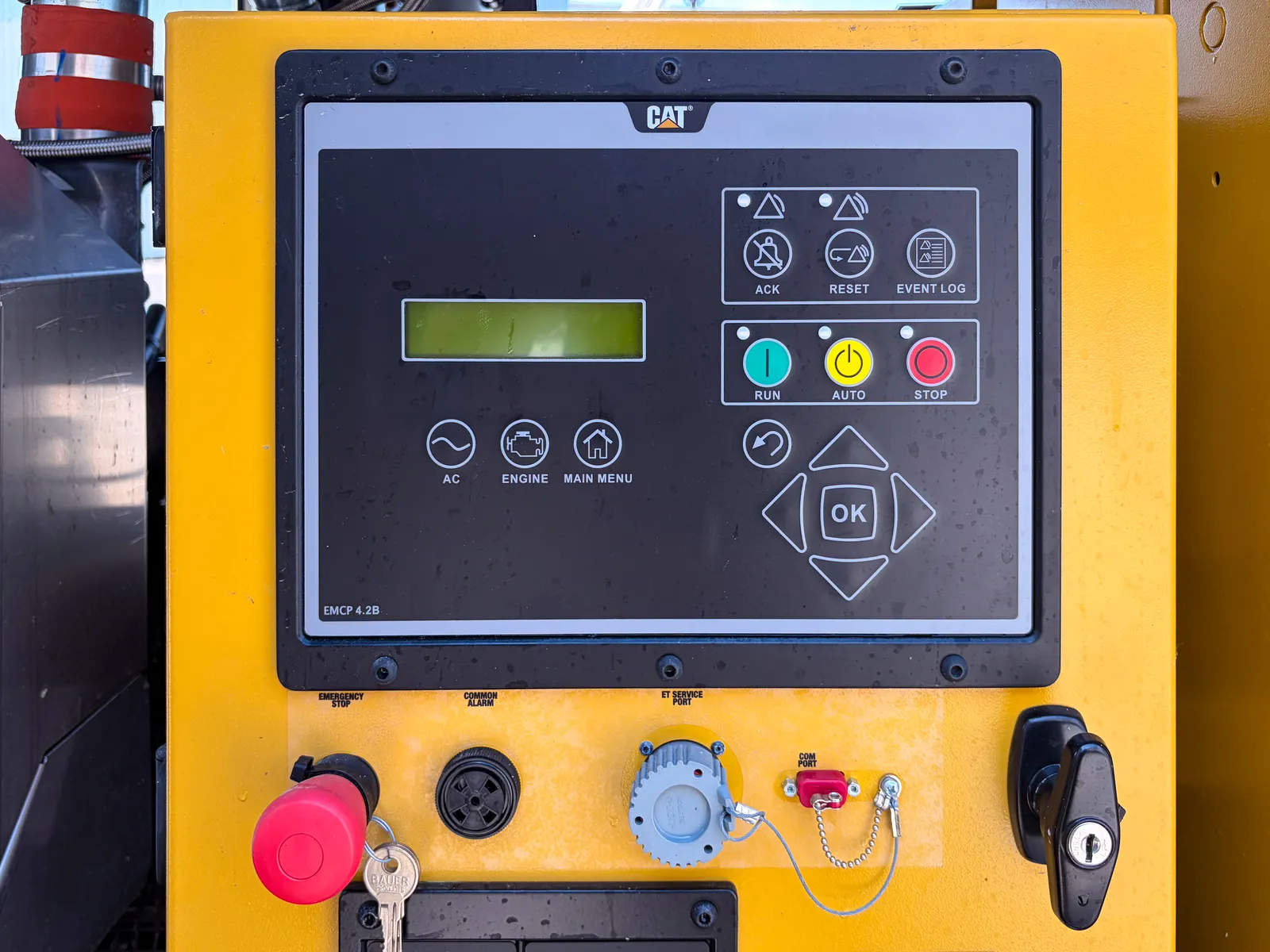 6 450kw caterpillar industrial generator unit 093657 data tag