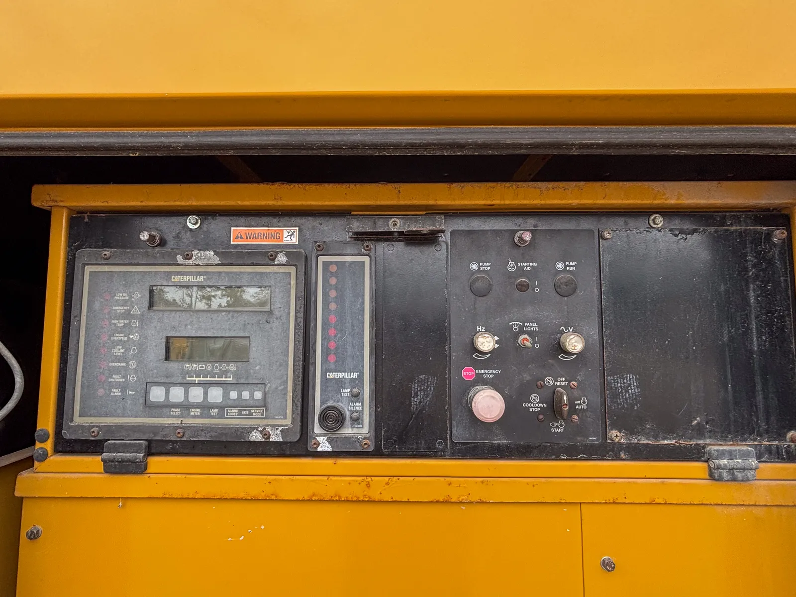 6 600kw caterpillar industrial generator unit 093164 data tag